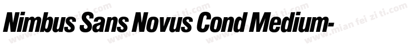 Nimbus Sans Novus Cond Medium字体转换